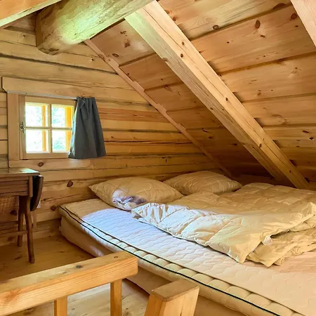 度假居 Authentic Log In Forest Near Ejstrupholm Ejstrup