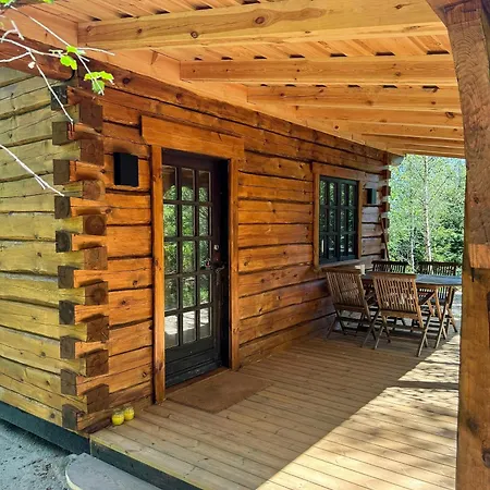 Authentic Log In Forest Near Ejstrupholm * Ejstrup